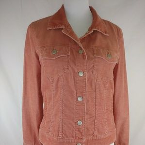 J. Crew denim Orange jacket size Medium